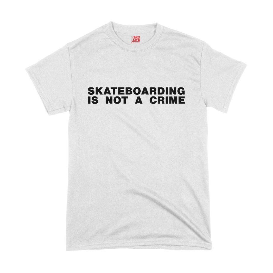 Skateboarding is Not a Crime tee